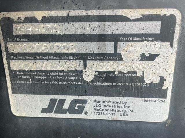 2015 JLG G9-43A Picture 17 2015 JLG G9-43A-17