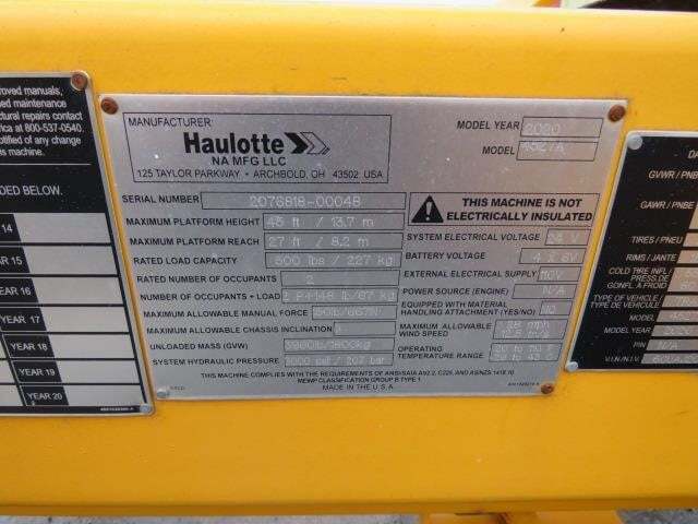 2020 Haulotte 4527A Picture 19 2020 Haulotte 4527A-19