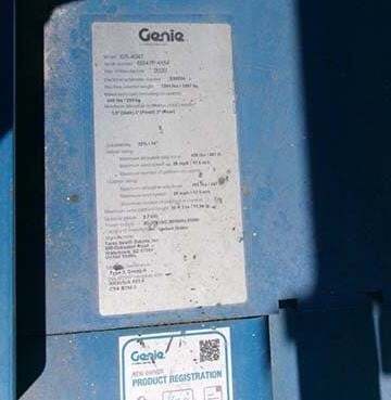 2020 Genie GS-4047 Picture 12 2020 Genie GS-4047-12