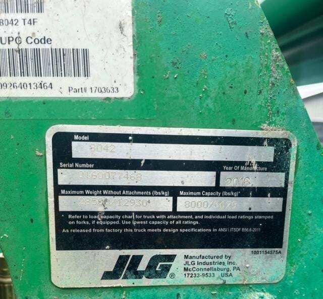 2016 SkyTrak 8042 Picture 9 2016 SkyTrak 8042-9