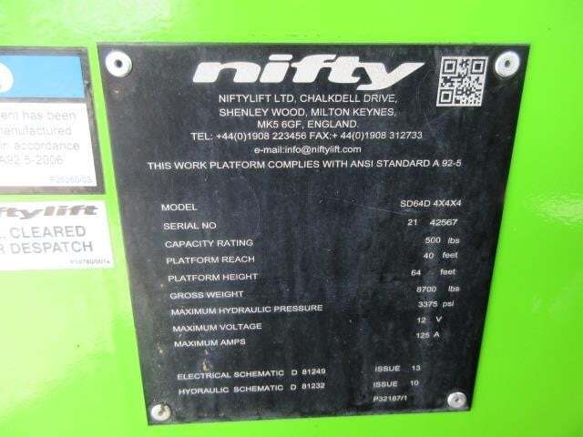 2019 Niftylift SD64 4x4x4-16