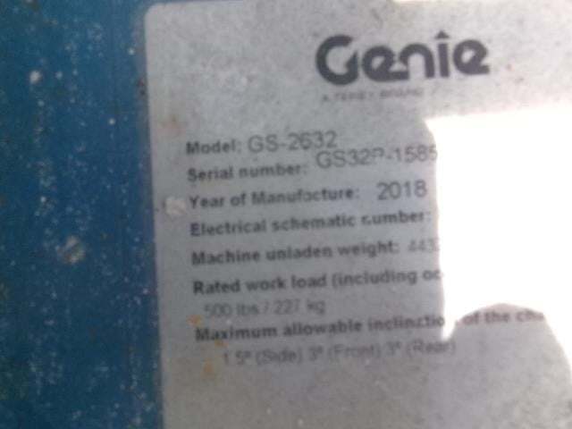 2018 Genie GS-2632 Picture 13 2018 Genie GS-2632-13