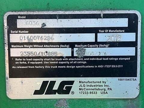 2016 SkyTrak 6036-33