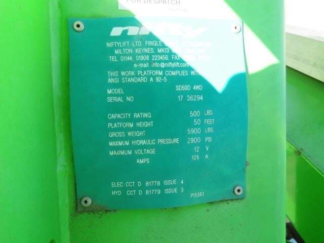 2017 Niftylift SD50-21