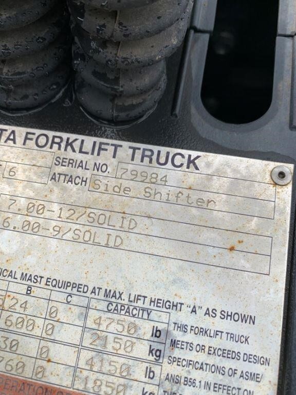 2017 Toyota 8FGU25-6