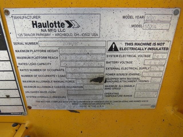 2020 Haulotte 55XA-22