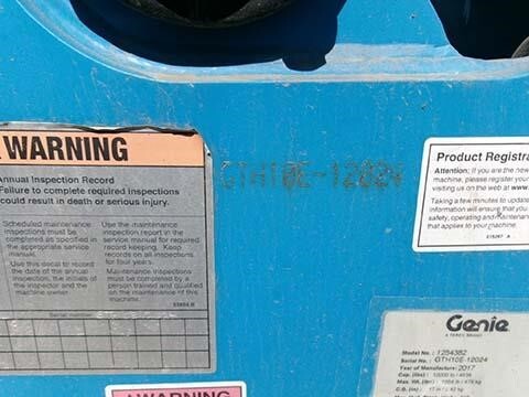 2017 Genie GTH-1056-28