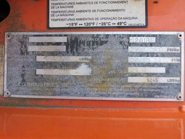 2018 JLG T500J-23