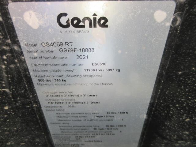 2021 Genie GS-4069 RT-18