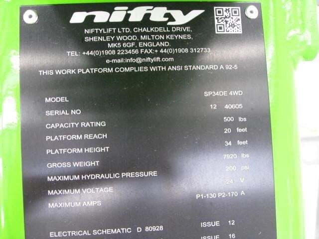 2025 Niftylift SP34 4x4-24