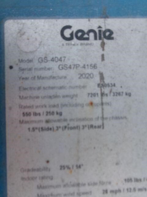 2020 Genie GS-4047-13