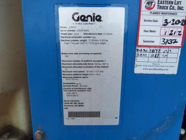 2008 Genie Z-60/34-19