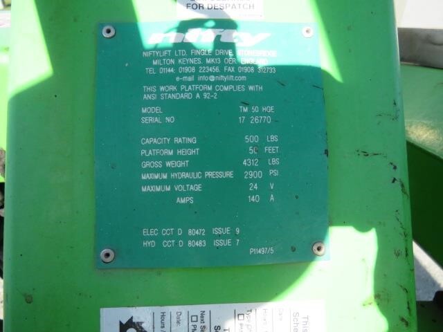 2013 Niftylift TM50-22