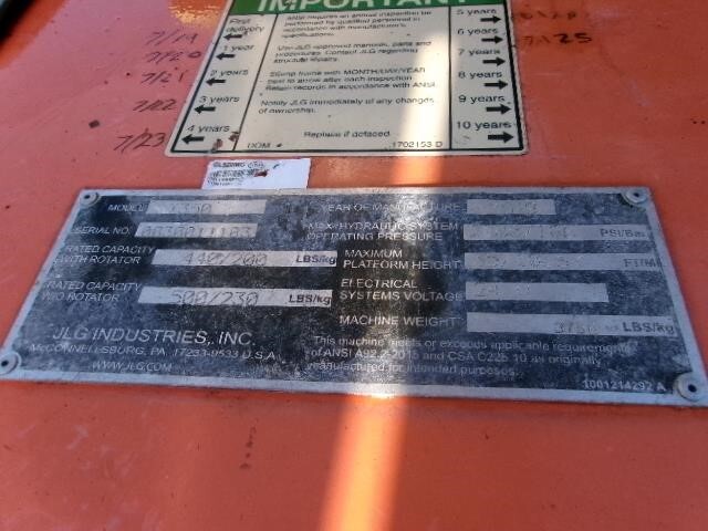 2019 JLG T350-23
