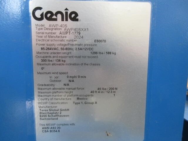 2025 Genie AWP-40S-27