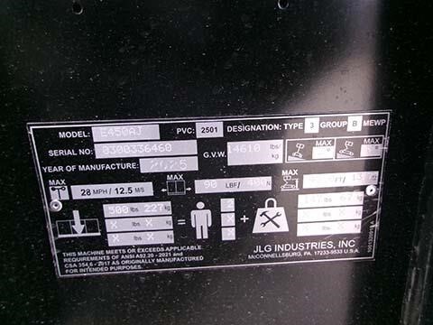 2025 JLG E450AJ-29