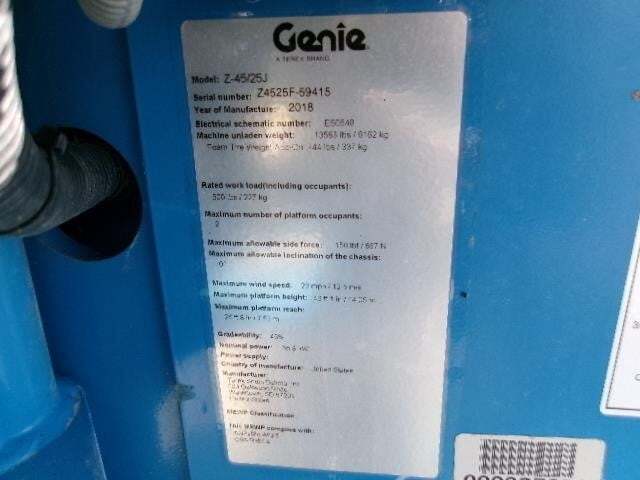 2018 Genie Z-45/25J RT-23