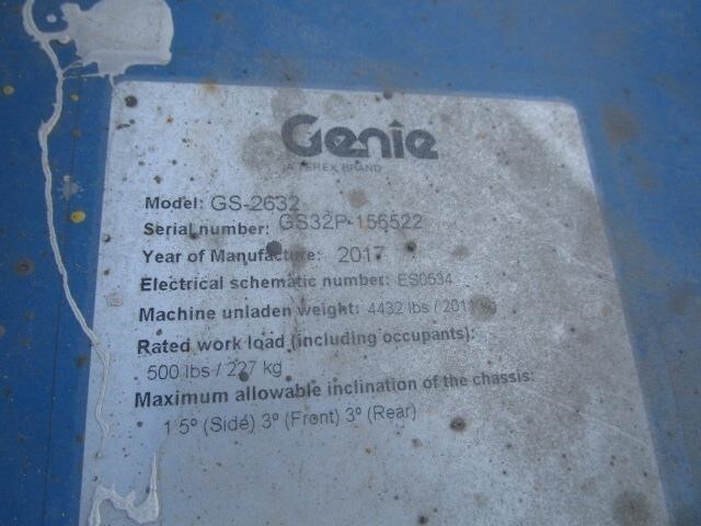 2017 Genie GS-2632-13