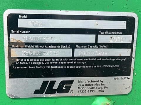 2015 SkyTrak 8042-33