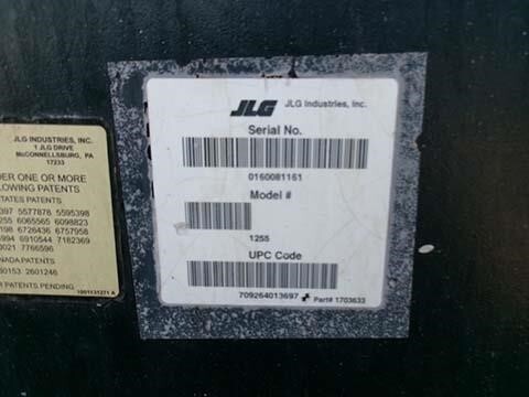 2017 JLG 1255-25