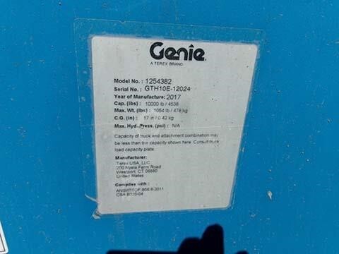 2017 Genie GTH-1056-26