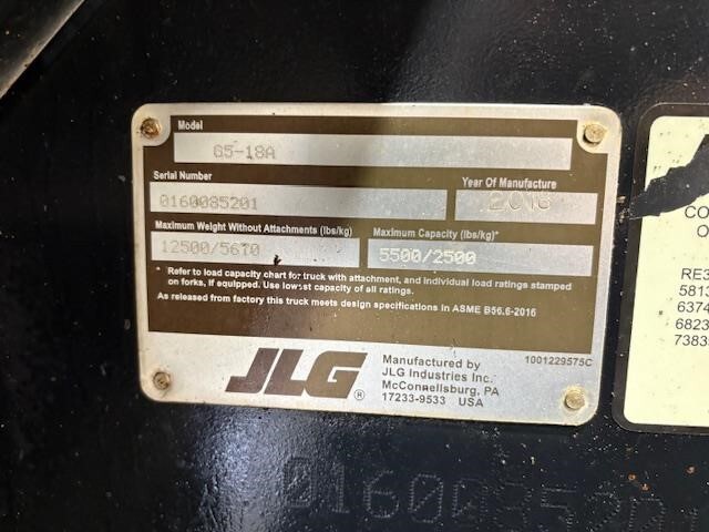 2018 JLG G5-18A-13