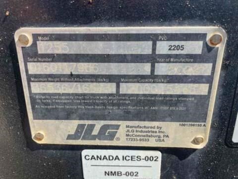 2022 JLG 1255-23