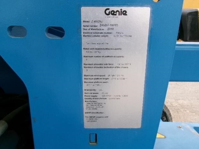 2018 Genie Z-45/25J DC-24
