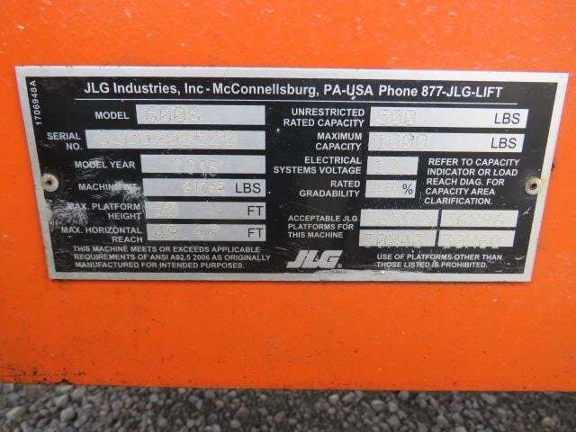 2015 JLG 600S-22