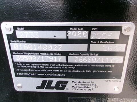 2026 JLG 2733-38