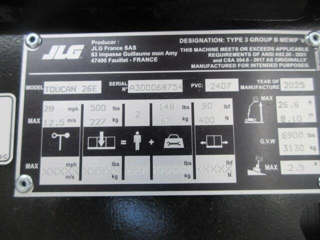 2025 JLG Toucan 26E-19