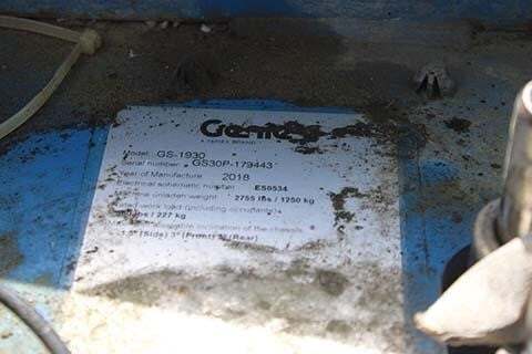 2018 Genie GS-1930-9