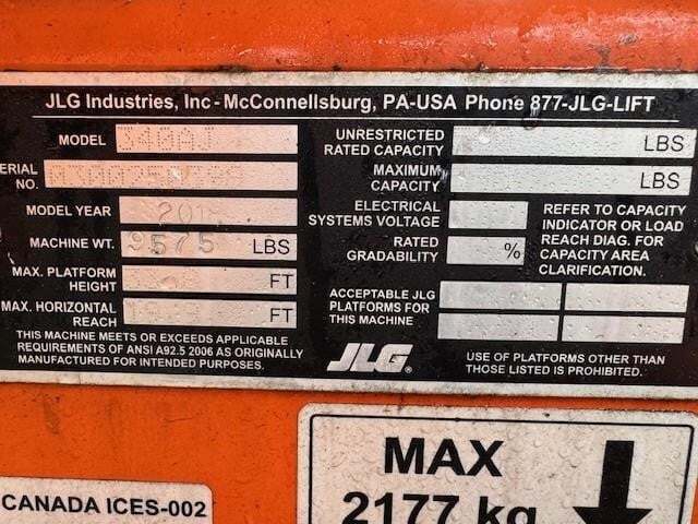 2018 JLG 340AJ-18