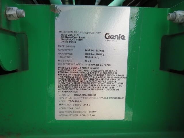 2018 Genie TZ-50-20