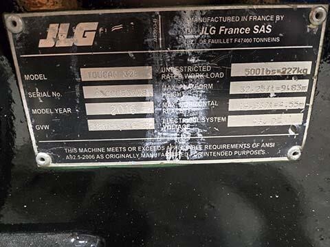 2016 JLG Toucan 32E-14