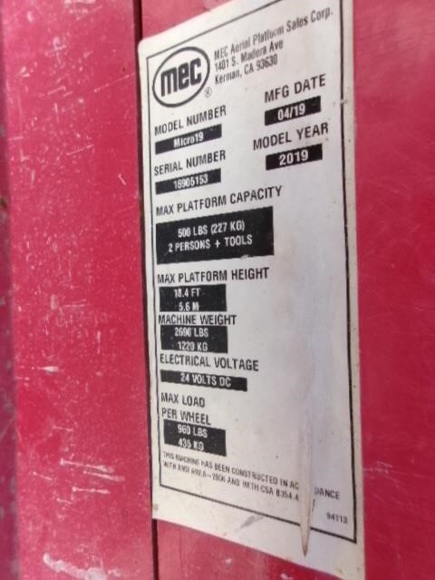 2019 MEC Micro 19-14