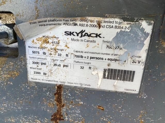 2012 Skyjack SJ4632-14