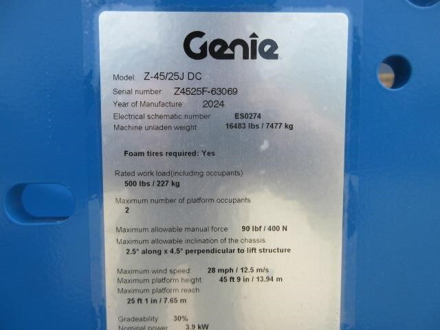 2025 Genie Z-45/25J DC-24