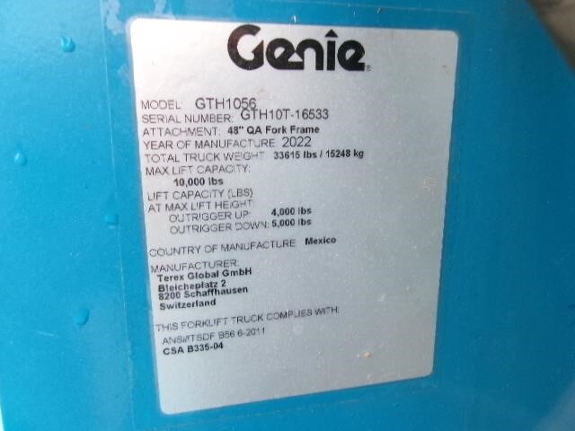 2022 Genie GTH-1056-24