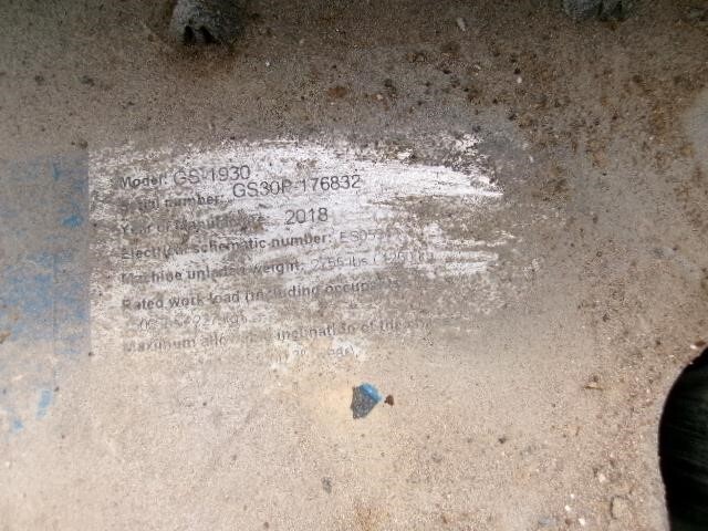 2018 Genie GS-1930-15