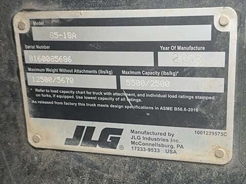 2018 JLG G5-18A-23