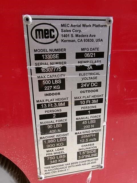 2021 MEC 1330SE-13