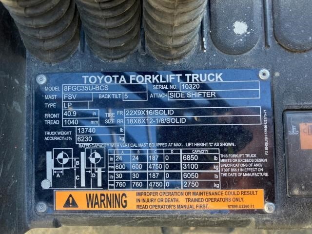 2014 Toyota 8FGC35U-BCS-6