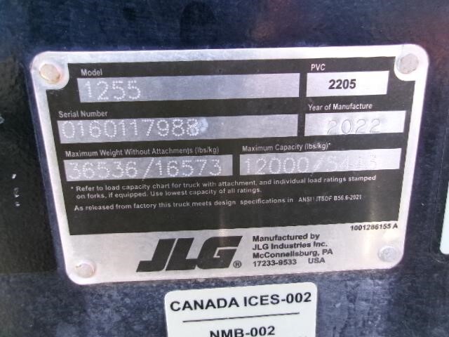 2022 JLG 1255-26