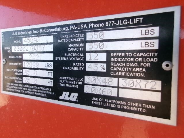2020 JLG 450AJ-22