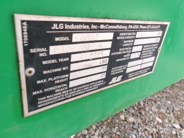 2015 JLG 600AJ-21
