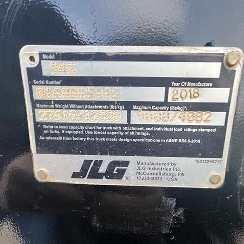 2018 JLG 943-15