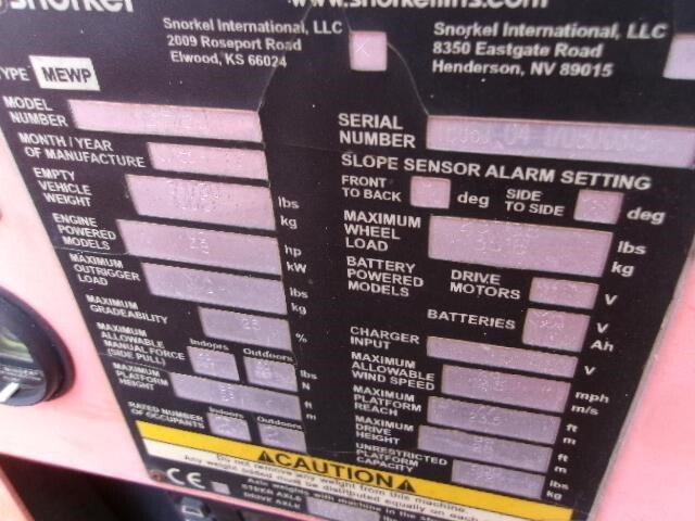 2017 Snorkel TB86J-26