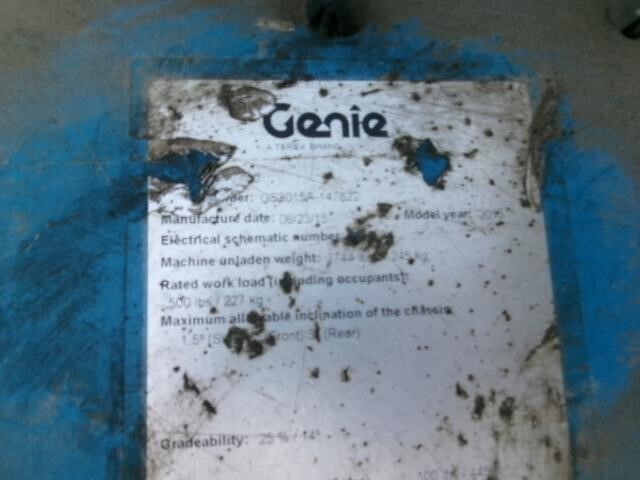 2016 Genie GS-1930-16