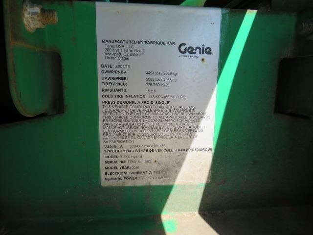 2016 Genie TZ-50-20